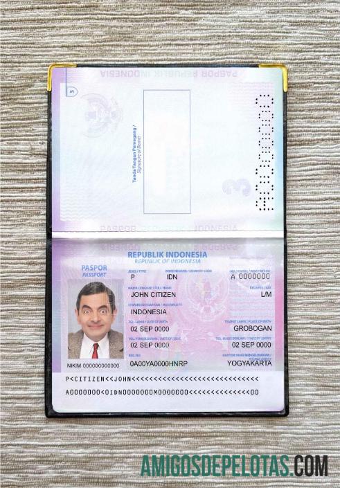 Indonésia Pass 2022 Presente exemplo real